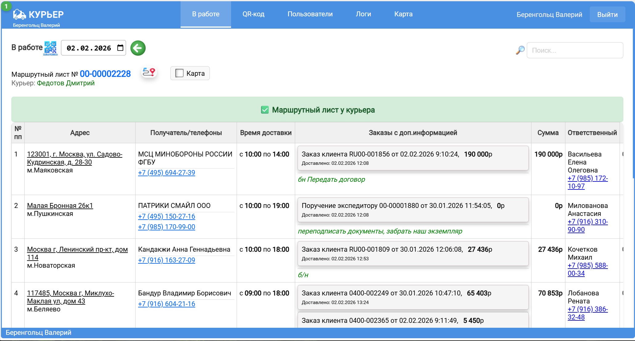 Последние работы